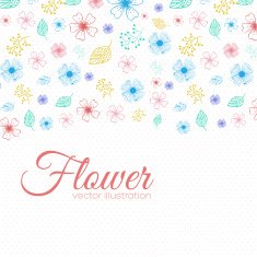flower background concept of retro style color N4