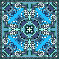Traditional ornamental floral paisley bandanna You can use this N104