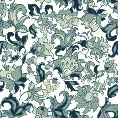 ethnic flowers seamless vector N4