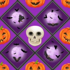 Seamless pattern for Halloween N4