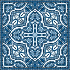 Traditional ornamental floral paisley bandanna You can use this N106