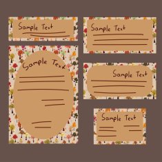 Templates of card and letter N4