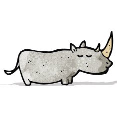 cartoon rhinoceros N8