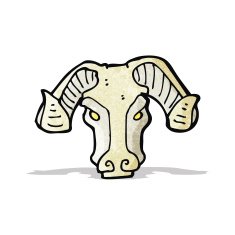 cartoon ram's head N2