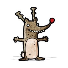 Cartoon Reindeer N114