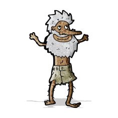 cartoon shipwrecked man N4