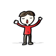 cartoon singing boy N5