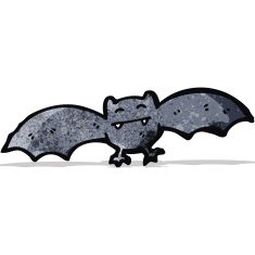cartoon halloween bat N32