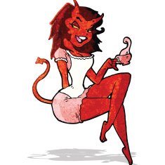cartoon devil girl N6