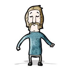 cartoon mustache man N47