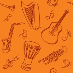 Musical Seamless Background N3
