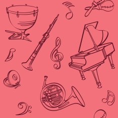 Musical Seamless Background N4