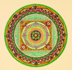 Mandala Round Ornament Pattern N2