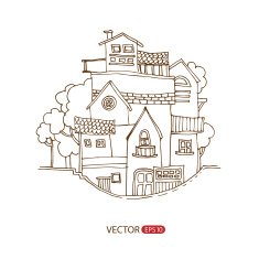 cartoon houses N3