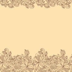 border with abstract hand-drawn pattern N12