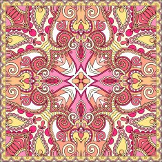 Traditional ornamental floral paisley bandanna N503