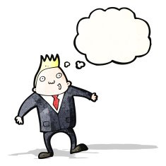cartoon businessman with idea N12