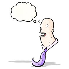 cartoon shocked bald man N2