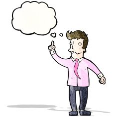 cartoon businessman with great idea N24