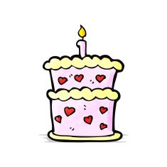 Cartoon Birthday Cake N61