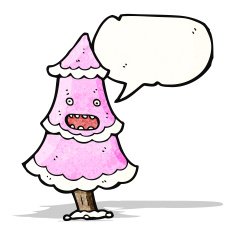 talking christmas tree cartoon N4