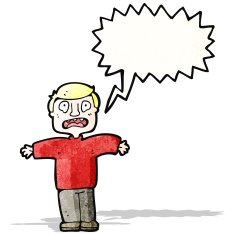 terrified man cartoon N15