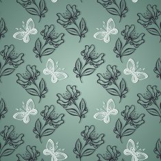 Seamless Floral Pattern (Vector) N55