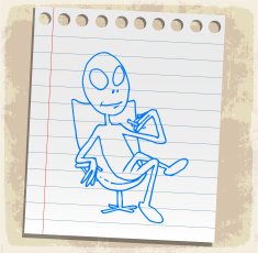 cartoon alien creature N9