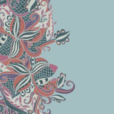 border with abstract hand-drawn pattern N14