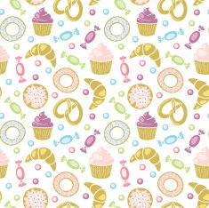 Sweets seamless pattern N6