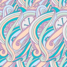 Abstract tribal wavy pattern
