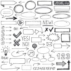 hand-drawn design elements N3