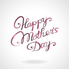 "Happy mother's day" hand-drawn lettering N4
