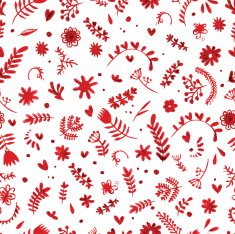 flowers watercolor background vector N5