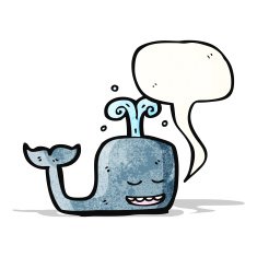 cartoon singing whale N4