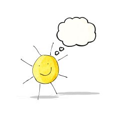 child's drawing of sunny weather N2