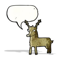 Cartoon Reindeer N117