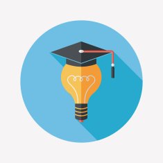 Light bulb flat icon with long shadow eps10 N67