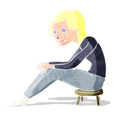 cartoon crying woman N7