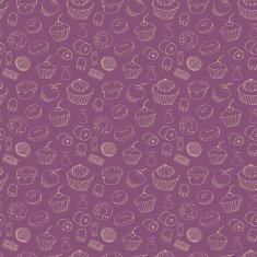 Seamless pattern with sweets N13