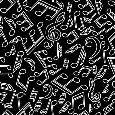 Vector musical pattern with notes N2