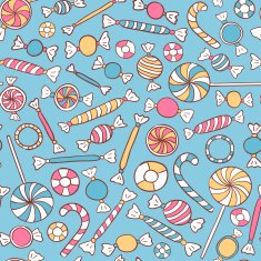 Sweets seamless pattern N7