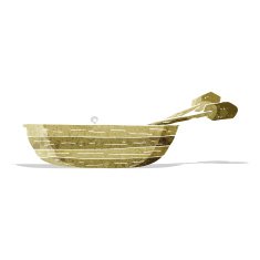 Cartoon Rowing Boat N38