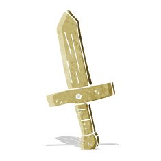 cartoon wooden sword N20