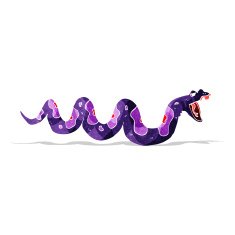 cartoon poisonous snake N40