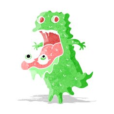 cartoon gross ghost N78