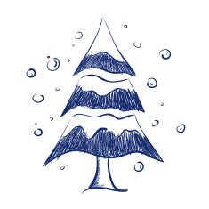 Christmas Tree Doodle N20