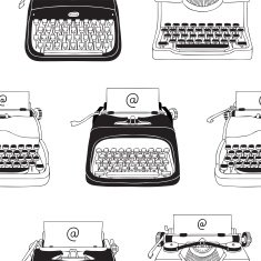Seamless Background With Typewriters N2