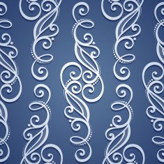 Seamless Ornate Pattern (Vector) Hand Drawn Texture N153