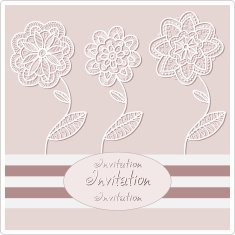 Abstract background decorative graphic flowers wedding invitation card design